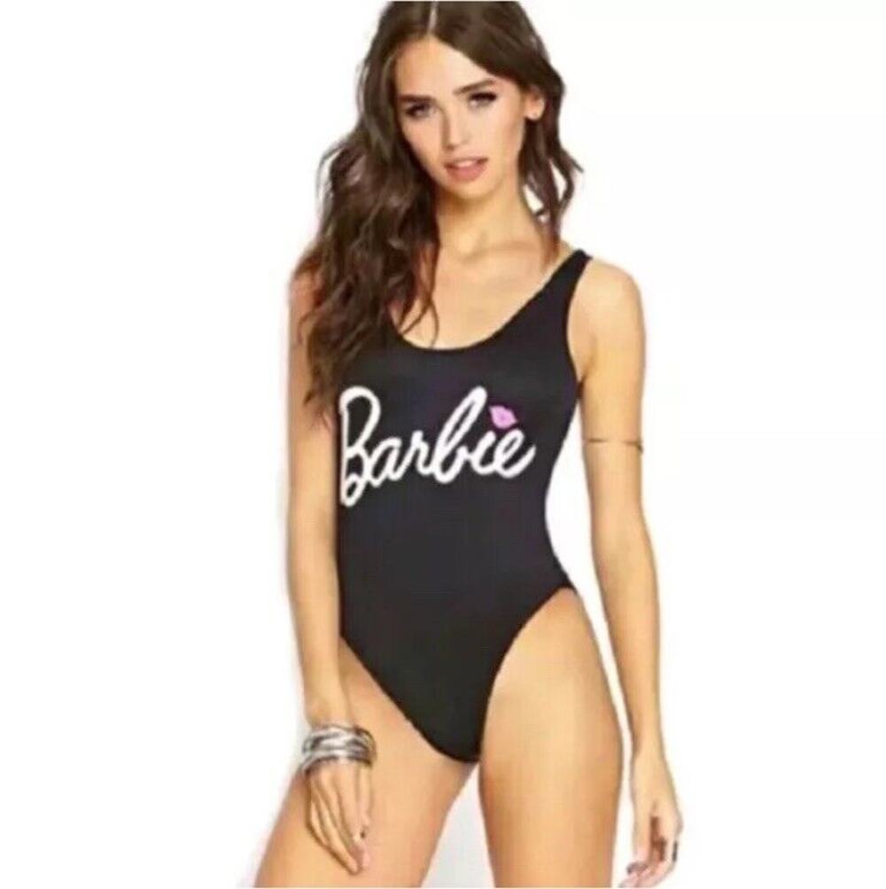 BARBIE Womens Swimsuit One Piece Size Small